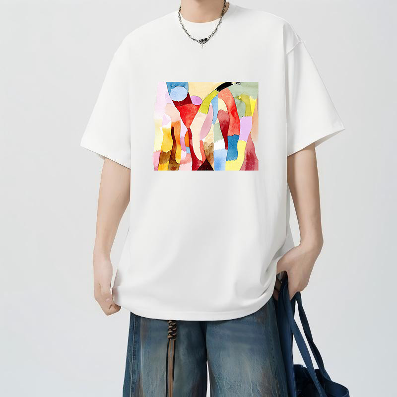 tshirt Unisex Vibrant Stripes - Abstract Art T-Shirt