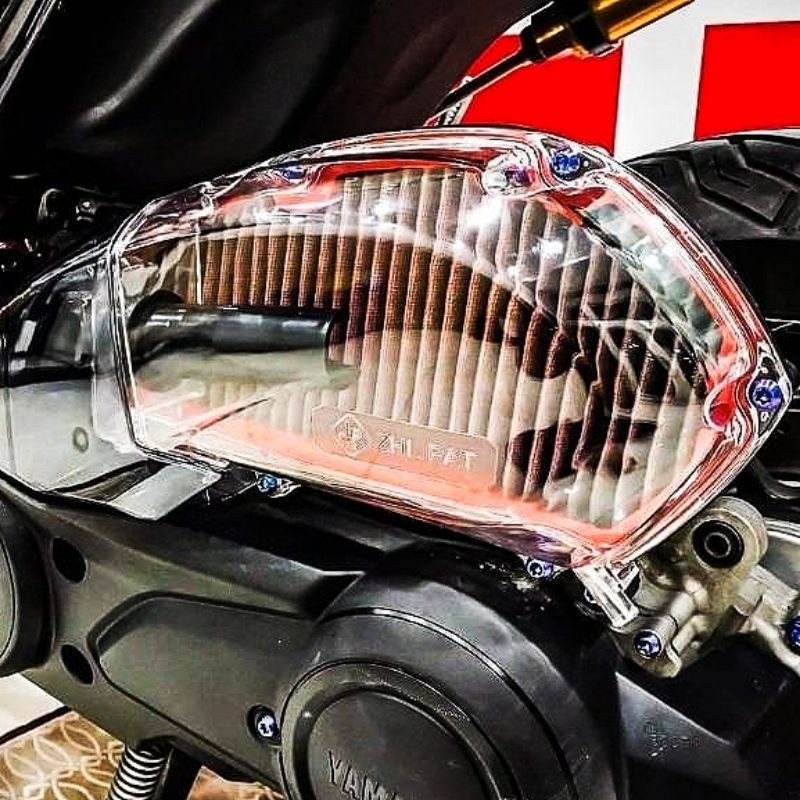 Tutup Filter / Cover Filter Udara Yamaha Aerox & Lexi Transparan