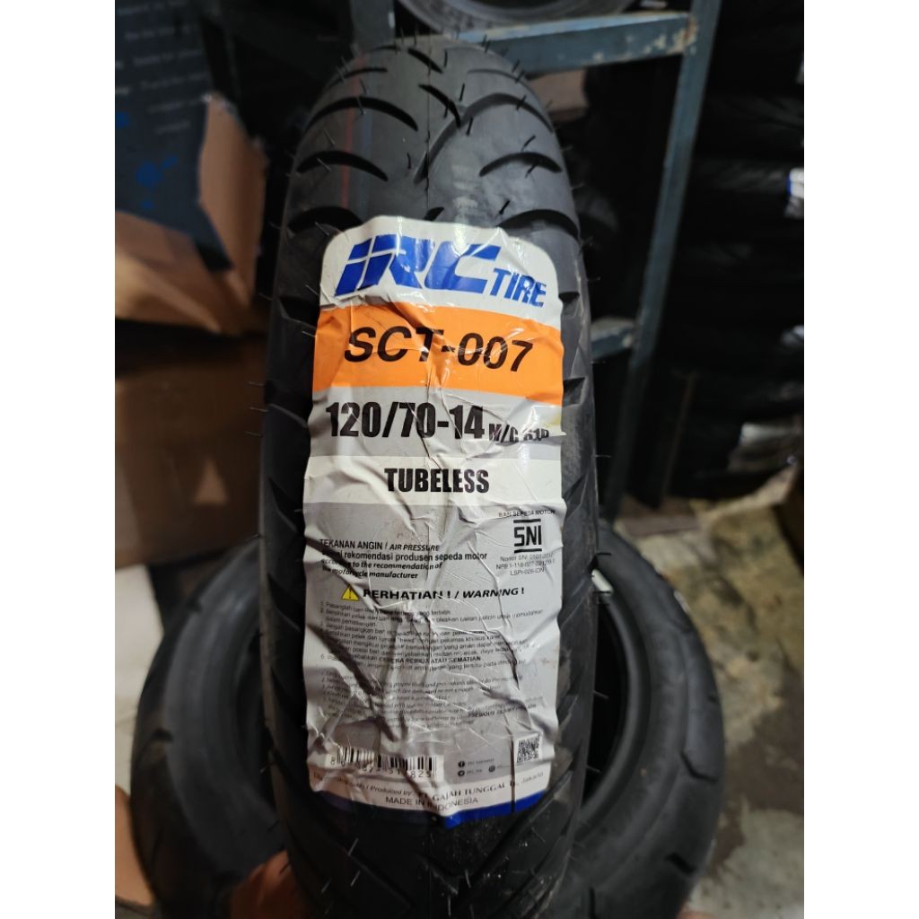 BAN IRC 120/70-14 SCT-007 TUBELESS