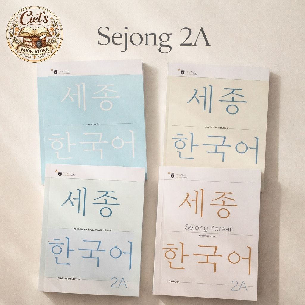 Buku Bahasa Korea Sejong 2A  | Buku Korea Pemula Lanjutan Lengkap