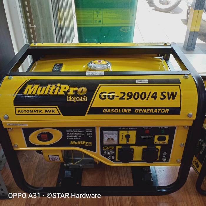 MultiPro Generator Listrik 2000 Watt Bensin 4 Tak Genset GG-2900 / 4SW