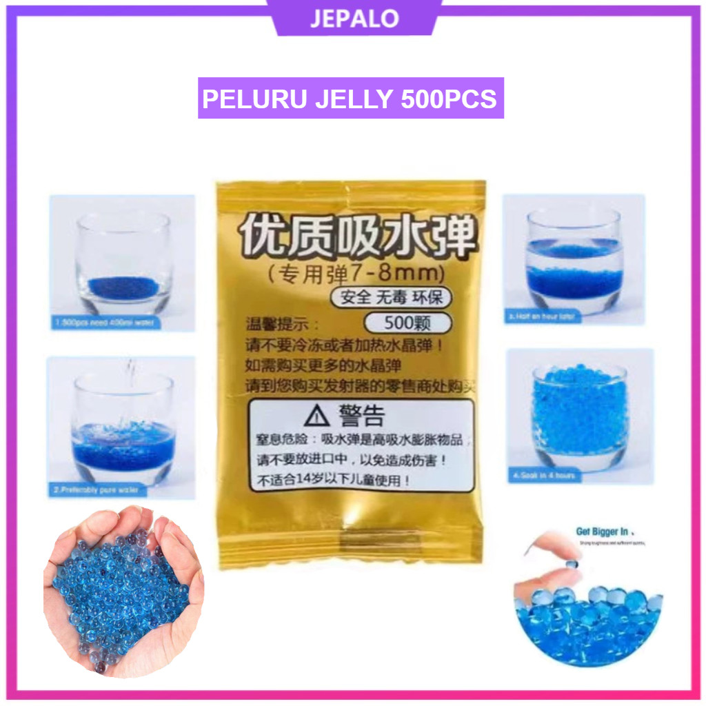 refill peluru senjata jell / refill peluru bullet jelly isi 500pcs / refill bubble /  jelly mainan a