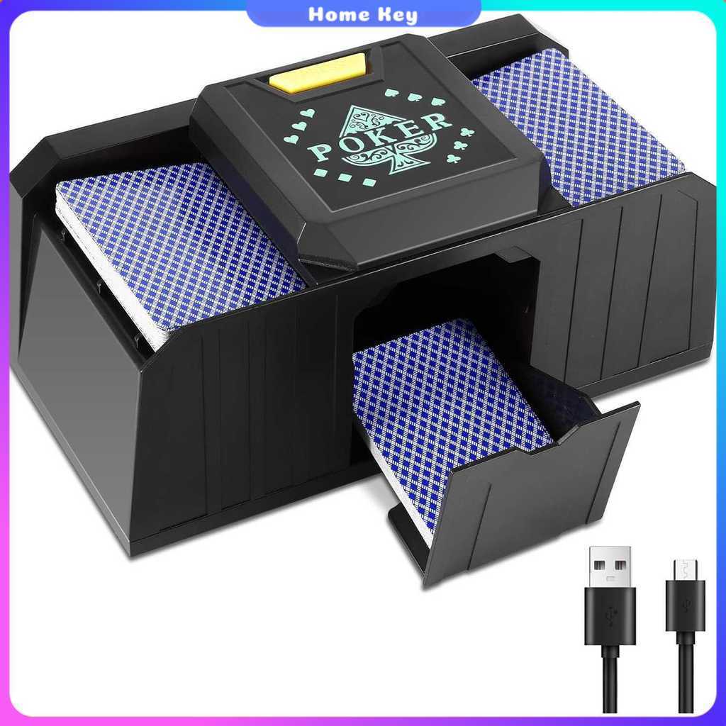 SIL Mesin Kocok Kartu Otomatis 2 Deck Shuffle Machine Bridge UNO Games - S-44