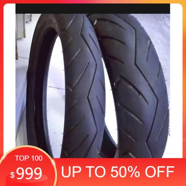 BAN SEKEN MOTOR VIXION SEPASANG UK 90/80 120/70 RING 17 TUBLES