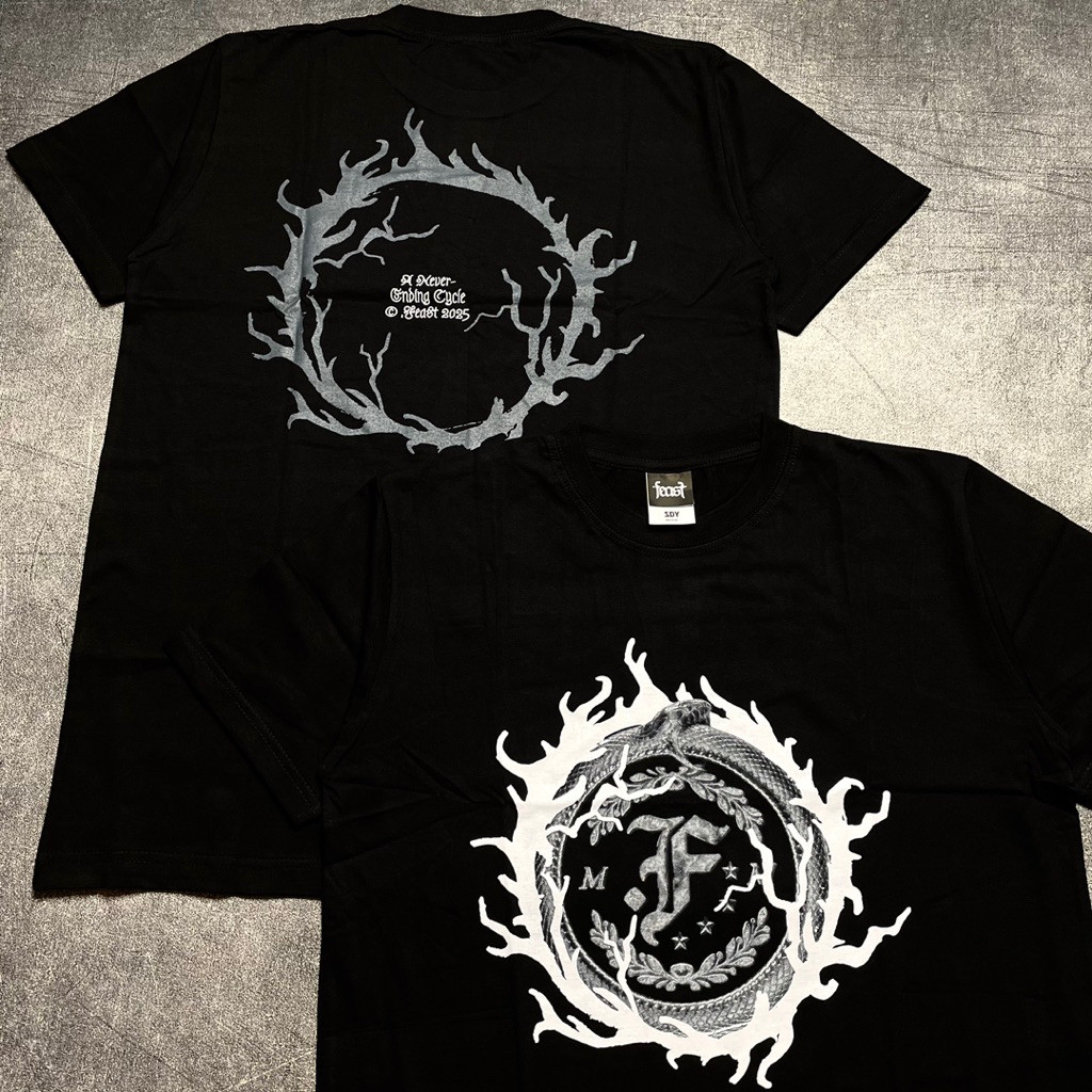 Kaos Tshirt FEAST - OUROBOROS CHROME Official Merchandise