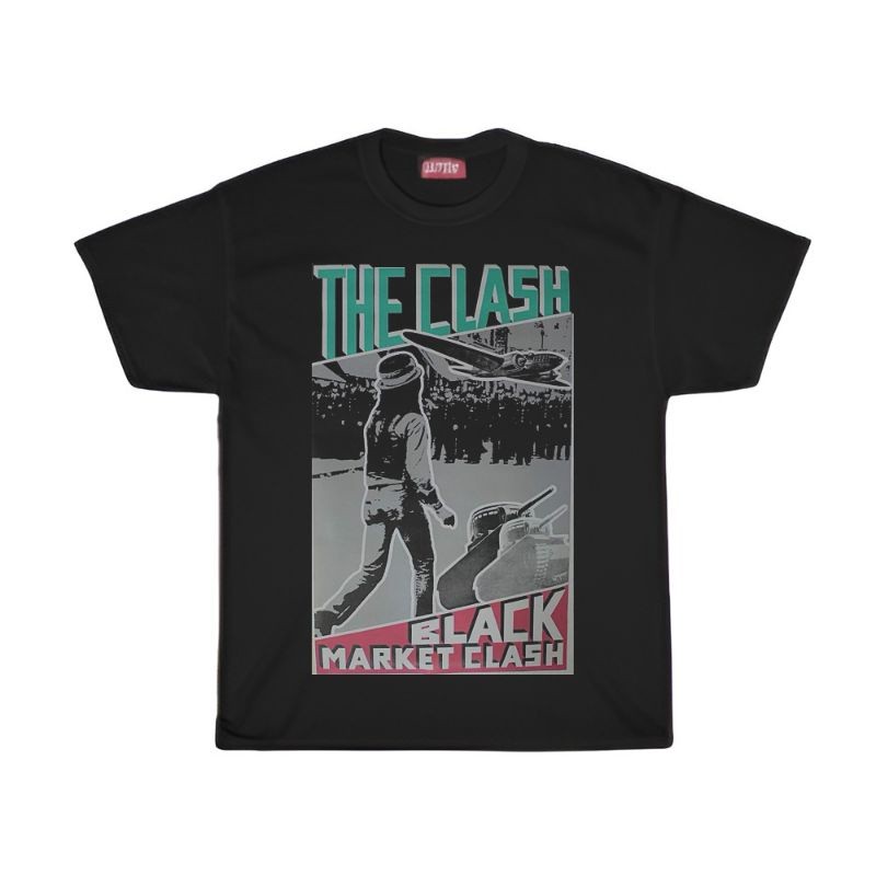 (COD) KAOS / T SHIRT / THE CLASH / KAOS BAND THE CLASH BLACK MARKET CLASH