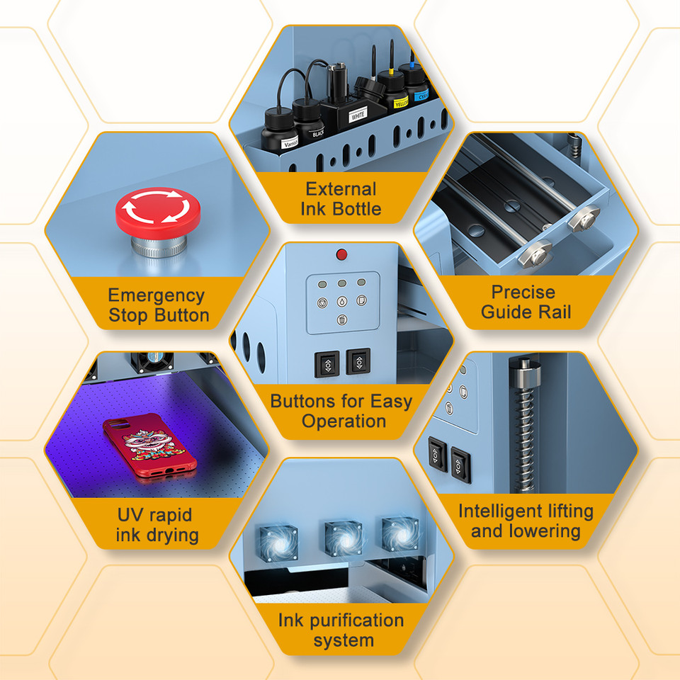 XP600 UV DTF Printer A4 UV Flatbed Printer A4 UV DTF Sticker Printer rectly To Film UV Printer For P