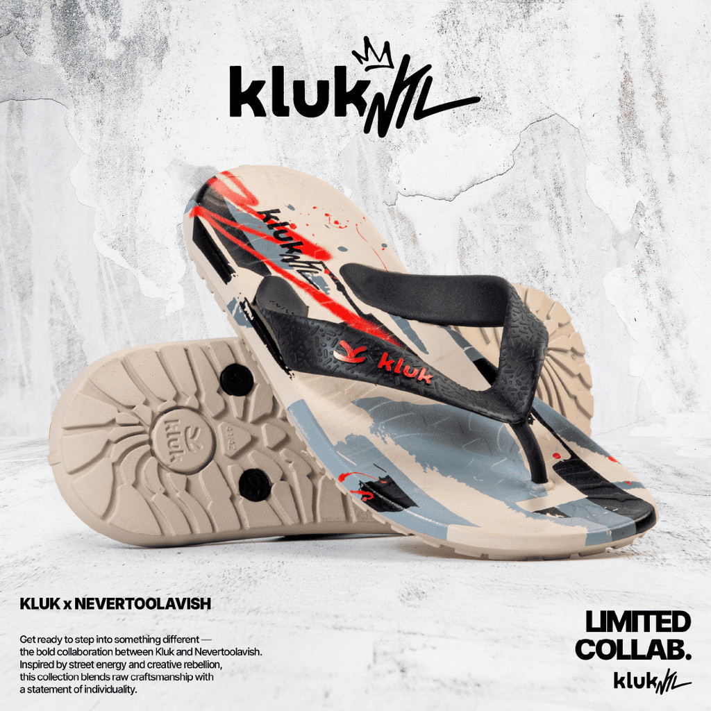 [KLUK X NTL] Sandal Jepit Pria - Marvick Arctic - Anatomic Premium Sandal | Limited Collab "Nevertoo
