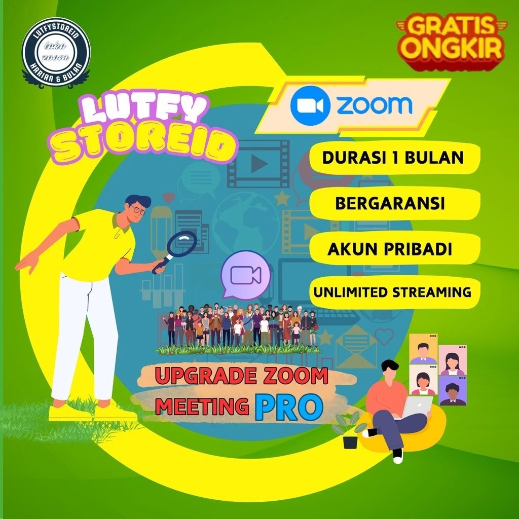 ZOOM Premium 1 bulan100 300 500 1000 Peserta