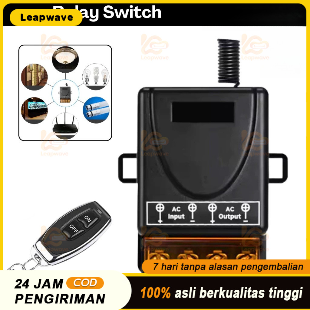 Relay Switch 220 DC 12V 1CH Remote Control Saklar on off