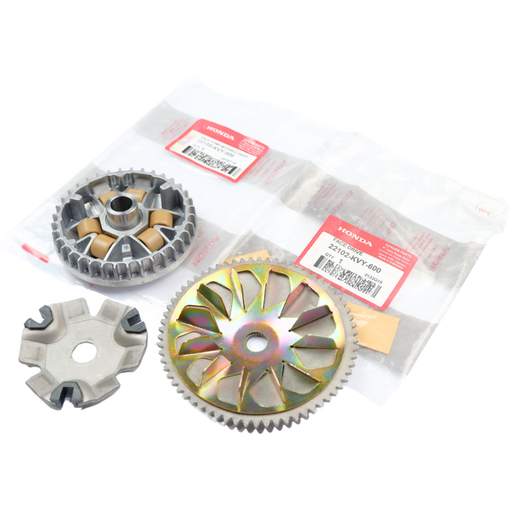 Original Rumah Roller Beat Karbu - Rumah Roller Assy Plus Kipas CVT Face Driver Honda Beat KVY part 