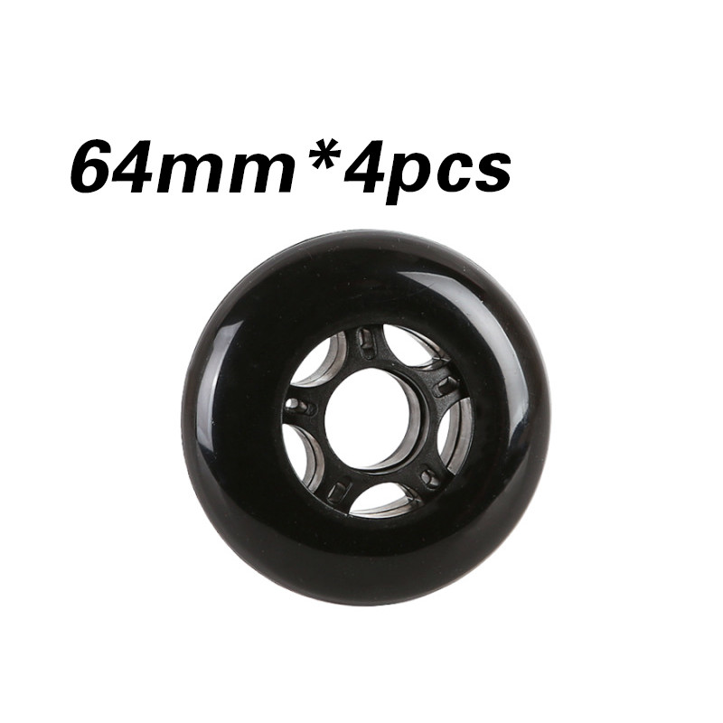 FX 4Pcs 64mm Wheels Inline Skate Ban / Roda Ban Sepatu Roda Inline