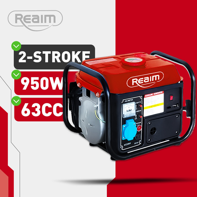 VS Reaim Mesin Genset Power Pembangkit Listrik AVR 950Watt 63CC Genset Portable Genset Mini Portable