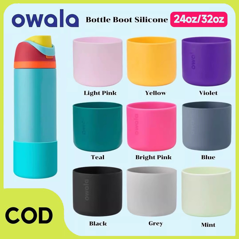 [COD] Owala Bottle Boot 24oz/32oz/8.5-8.7cm- Owala Silicone Boots Tumbler Botol Minum Tatakan Gelas 