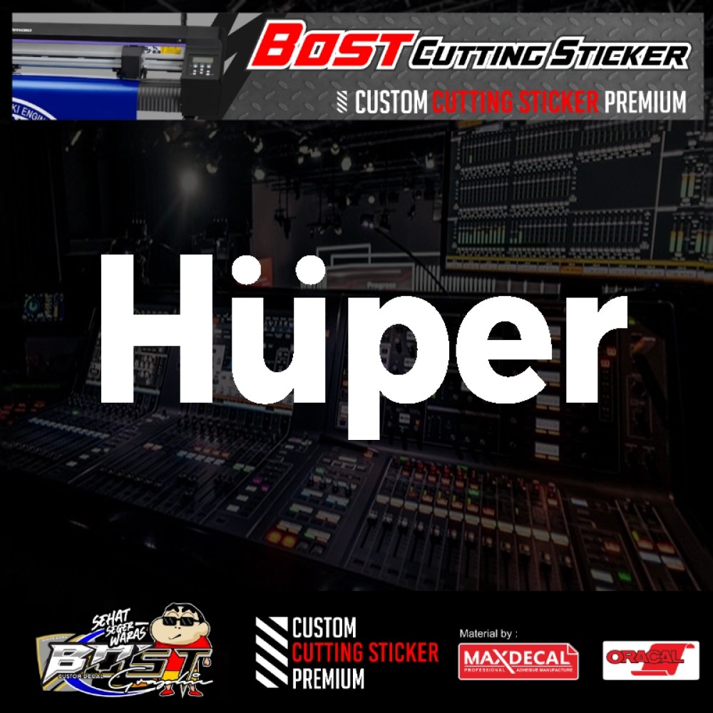 Cutting Sticker Audio HUPER.STIKER Sound System HUPER