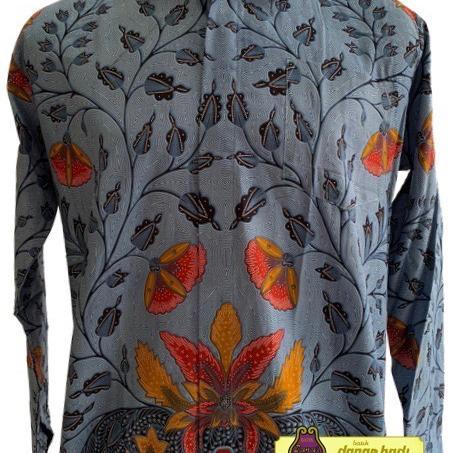 Kemeja Batik Katun Panjang Danar Hadi DH 143 - Merah, S
