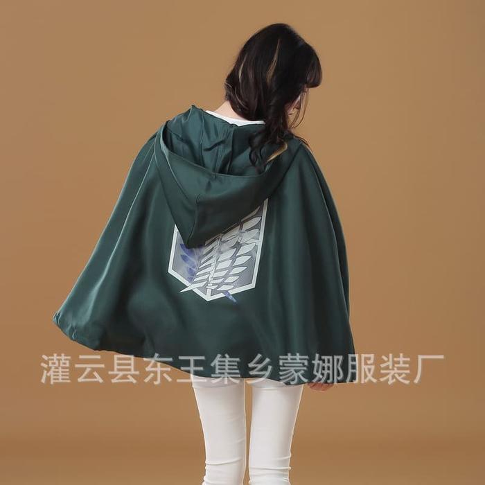 CC-05 jubah attack on titan aot cloak eren levi cosplay costume kostum