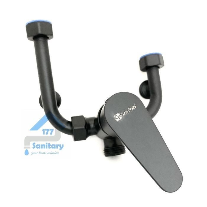 Kran Panas Dingin stainless hitam keran air Heater Instant Tanpa Bobok