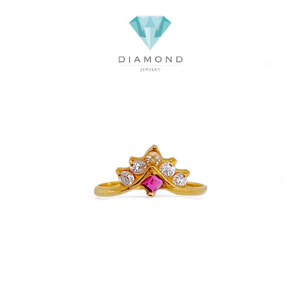 Crown Gold Ring 23K / Cincin Emas Mahkota 23K / 77CMSWP2