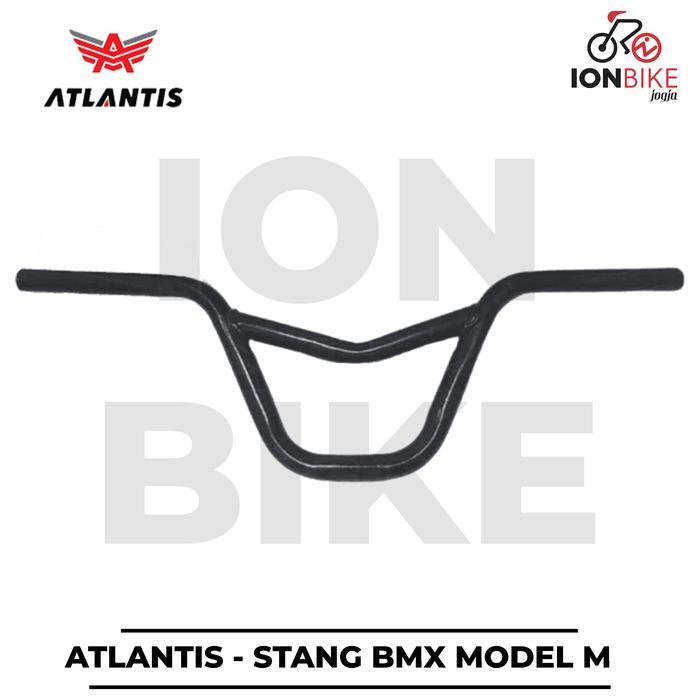 Stang BMX Atlantis Model M Tebal Panjang 66 cm 660mm Black Sepeda BMX Race Street Hi Ten Besi Murah 