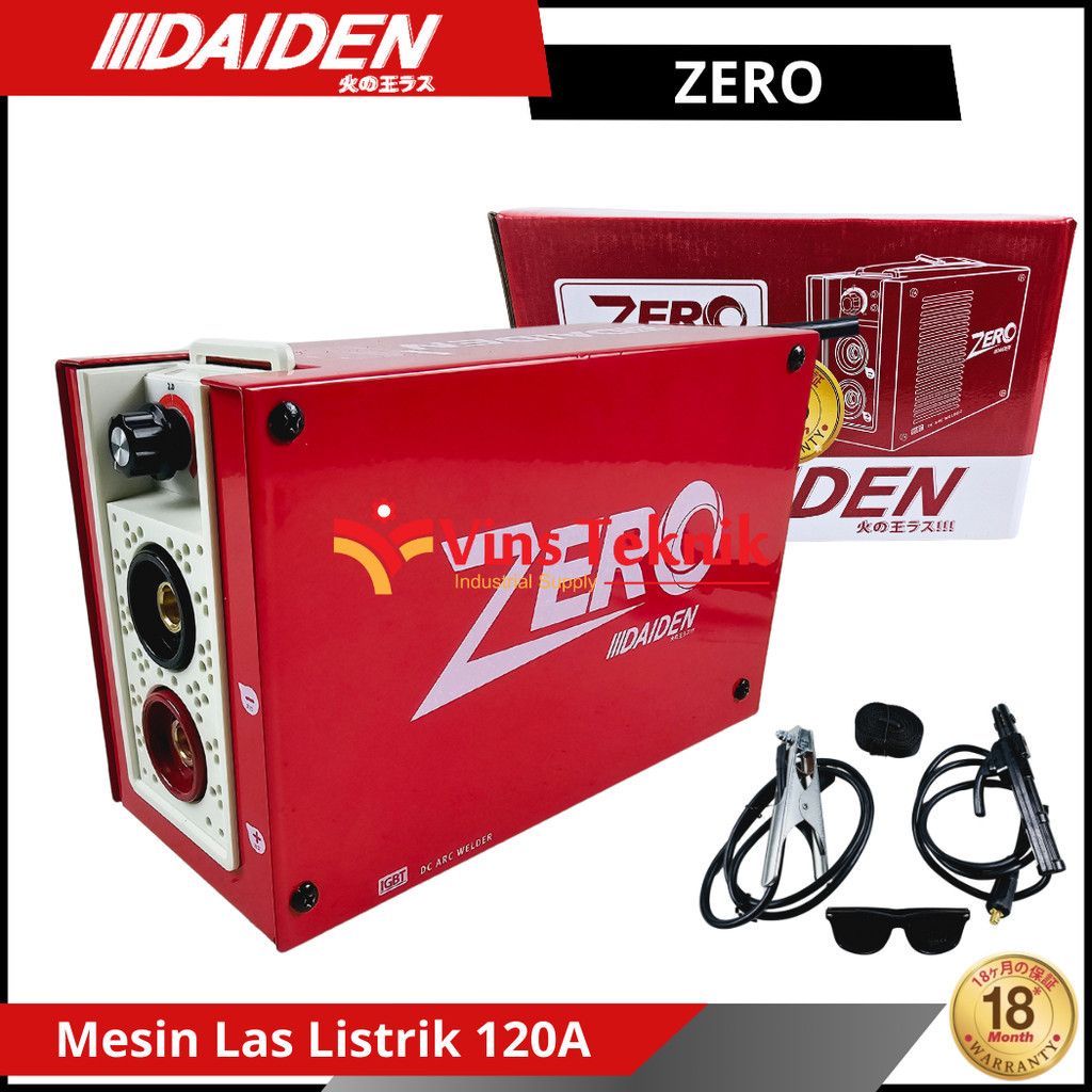 DAIDEN ZERO Mesin Las Trafo Las Listrik Mesin Las Inverter 120A ZERO