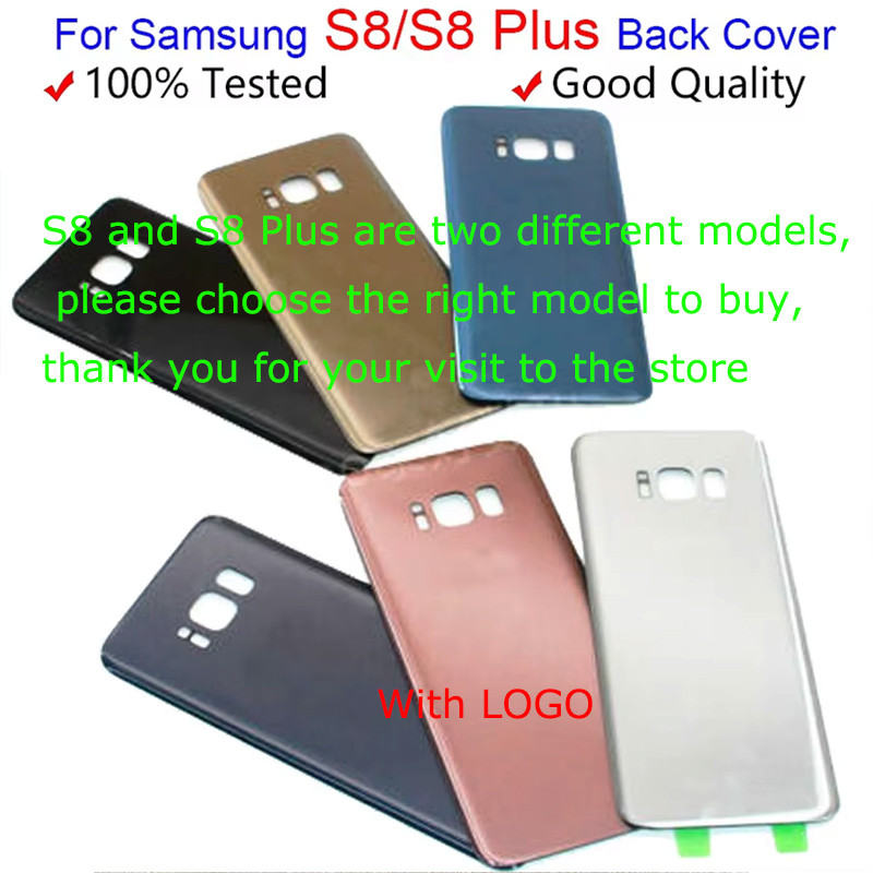Back Battery Cover For  S8 G950 SM-G950F G950FD For S8 Plus S8+ G955 SM-G955F G955FD Back Rear Glass