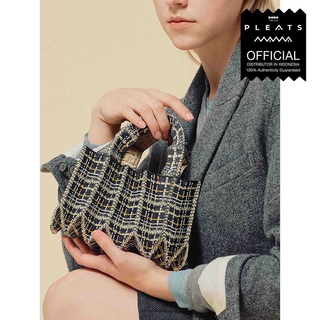 PLEATSMAMA - Tweed Mini Tote Bag - Tas Wanita