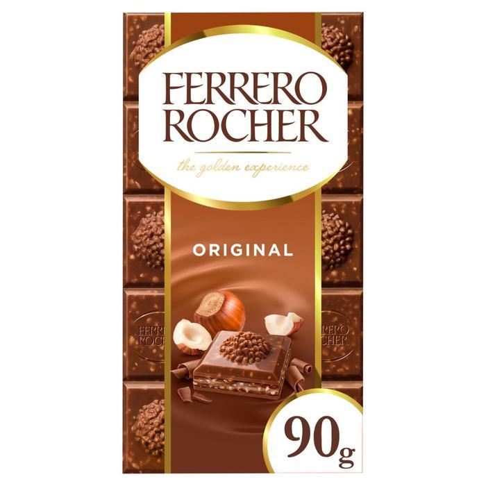 [DAPUR LIMBUK] FERRERO ROCHER TABLET CHOCOLATE 2 VARIANTS 90gr - ORIGINAL