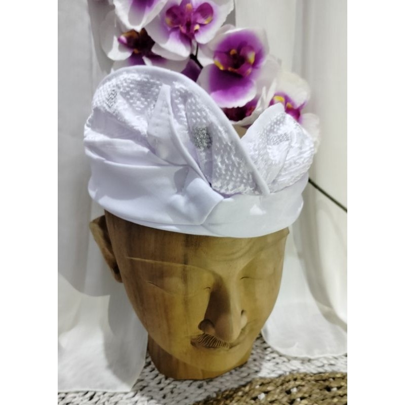 BEST SELLER Udeng Jadi Bordir/ Udeng Jadi Putih Bordir/ Udeng Dewasa