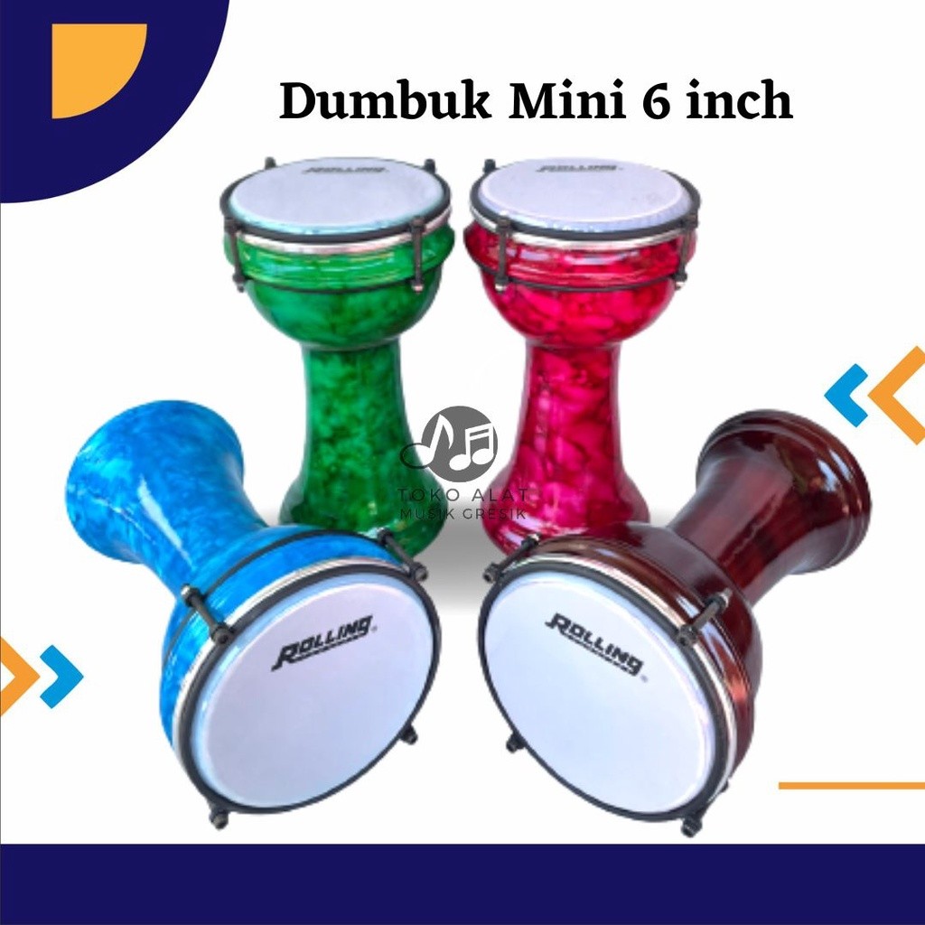 TERBAGUS Calti Dumbuk Pinggang Darbuka Anak Kecil Mika 6 inch Standar Bergaransi