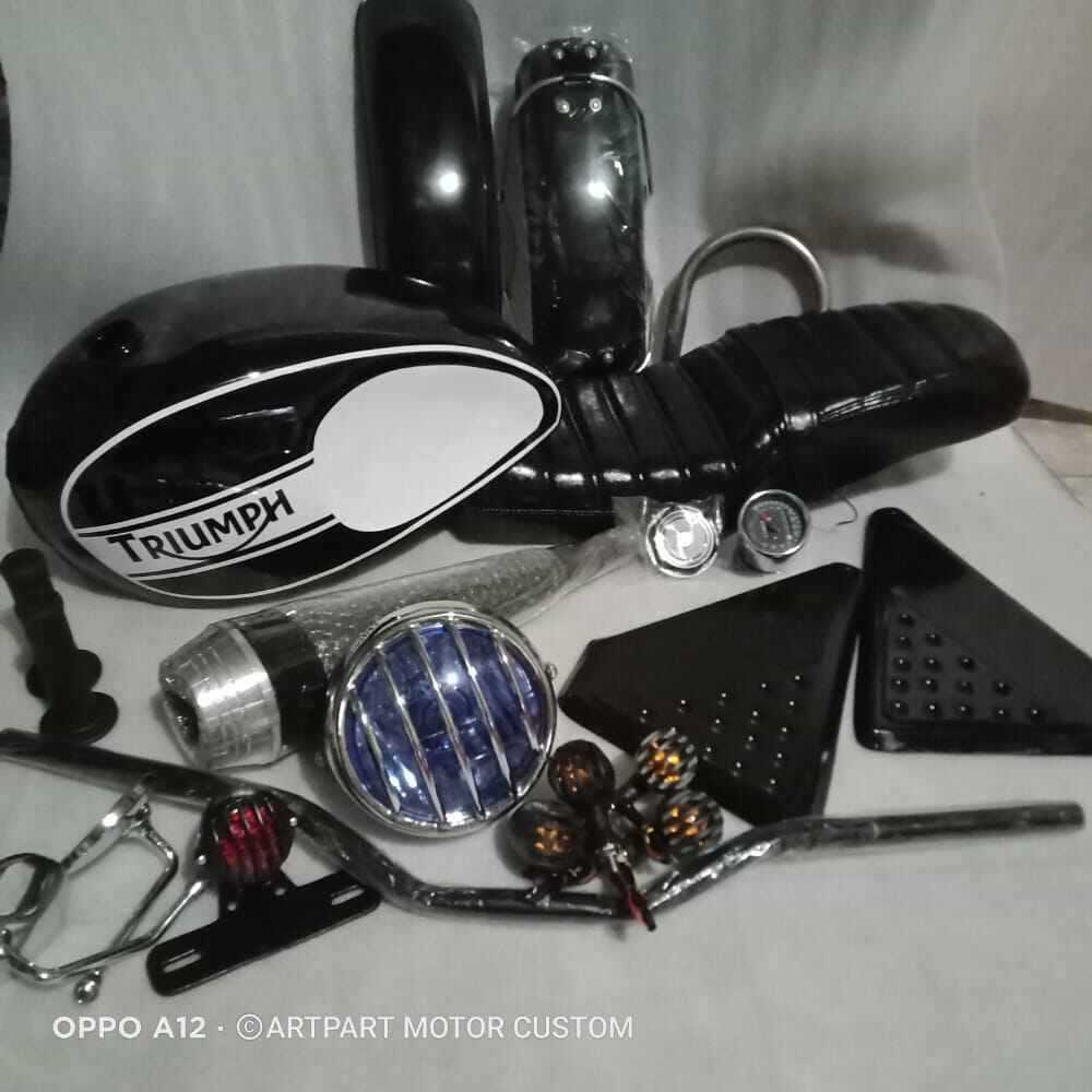 Paket Tangki motor PAKET JAPSTYLE LENGKAP PNP TIGER MEGAPRO THUNDER GL CB SCORPIO