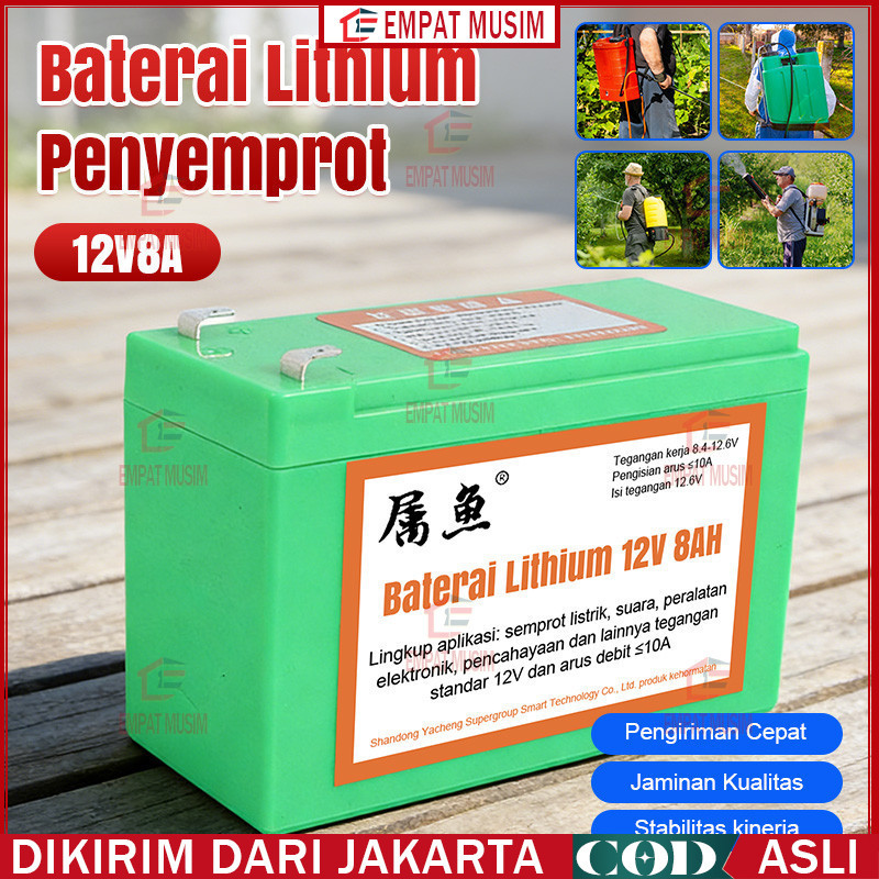 Aki Baterai Litium Lithium Sinleader 8ah 10ah 12ah 14ah 16ah Sprayer Elektrik