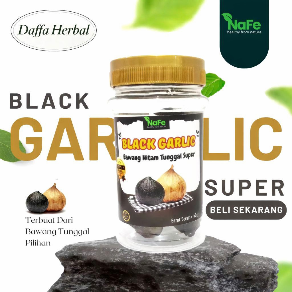 NAFE Black Garlic Tunggal Bawang Tunggal Hitam Super 50gr