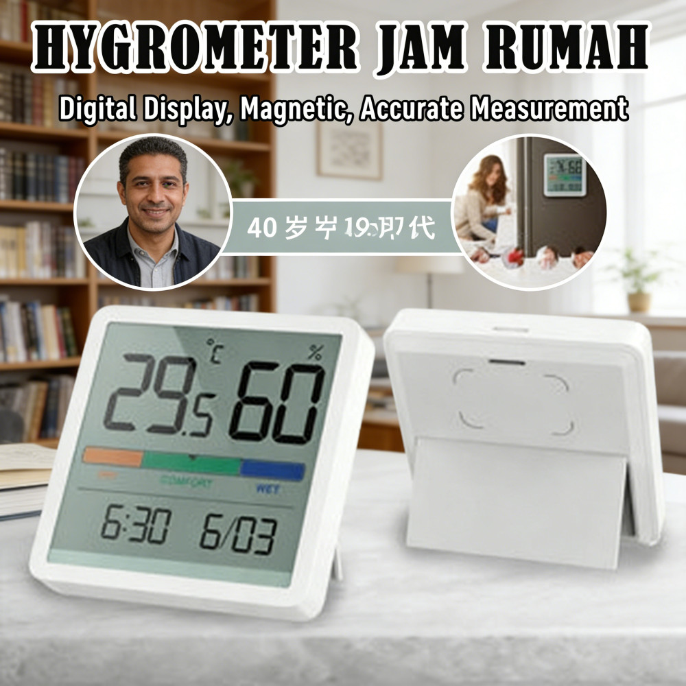 tangga rumah kelembapan suhu Alat elektronik Jam dapur