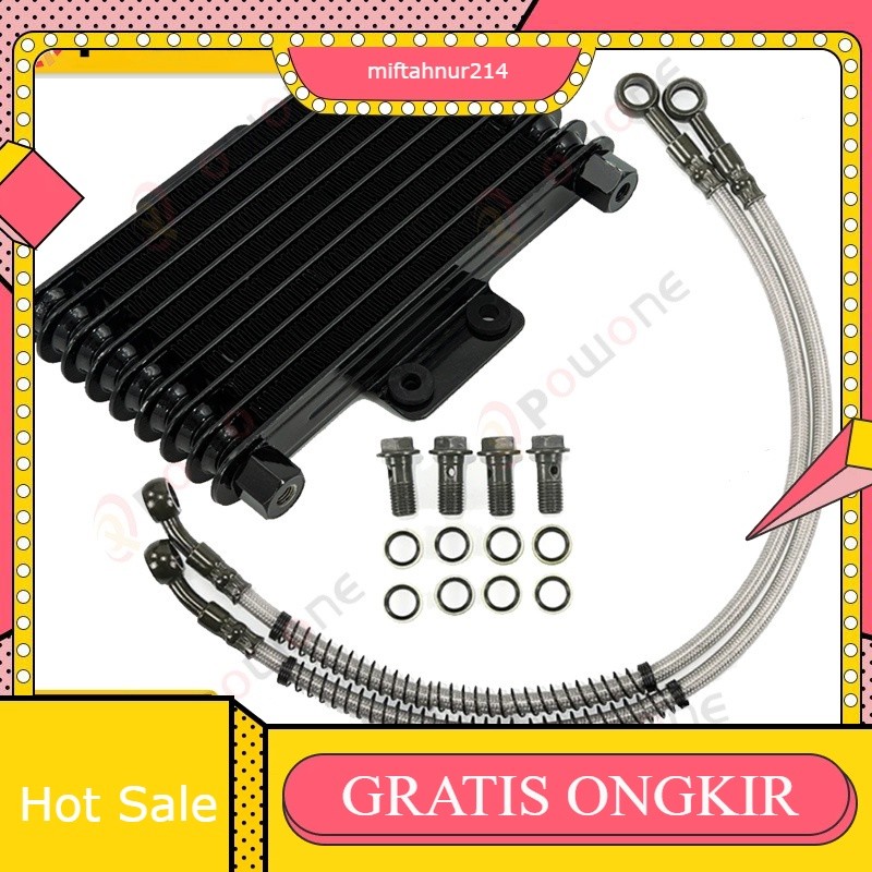 Radiator Mesin Pendingin Oli Sepeda Motor Universal Radiator Mesin Pendingin Aluminium 125ml untuk S