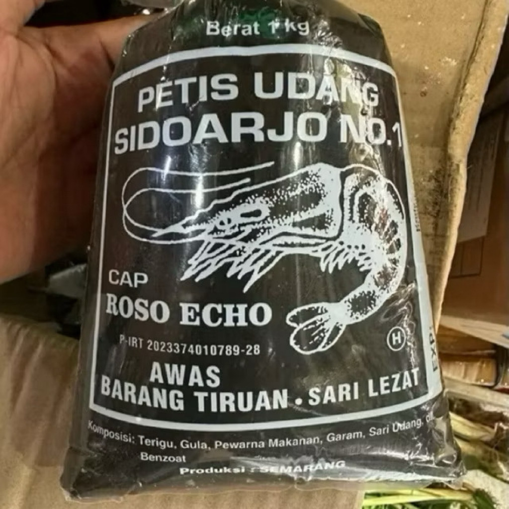 Petis Udang Sidoarjo 1 Kg. Petis Udang Roso Echo.