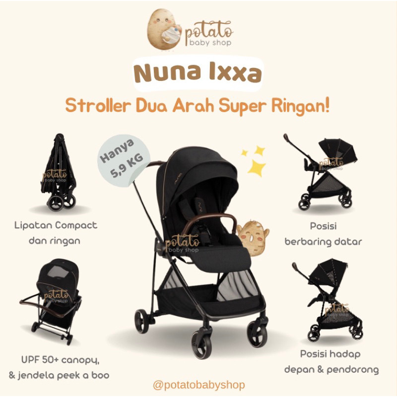 Nuna Ixxa Reversible Stroller - Stroller Dua Arah