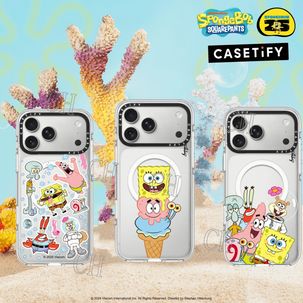 CASETIFY MagSafe SpongeBob Family Magnetic Case for IPhone 17 17air 17pro 17promax 11promax 12promax