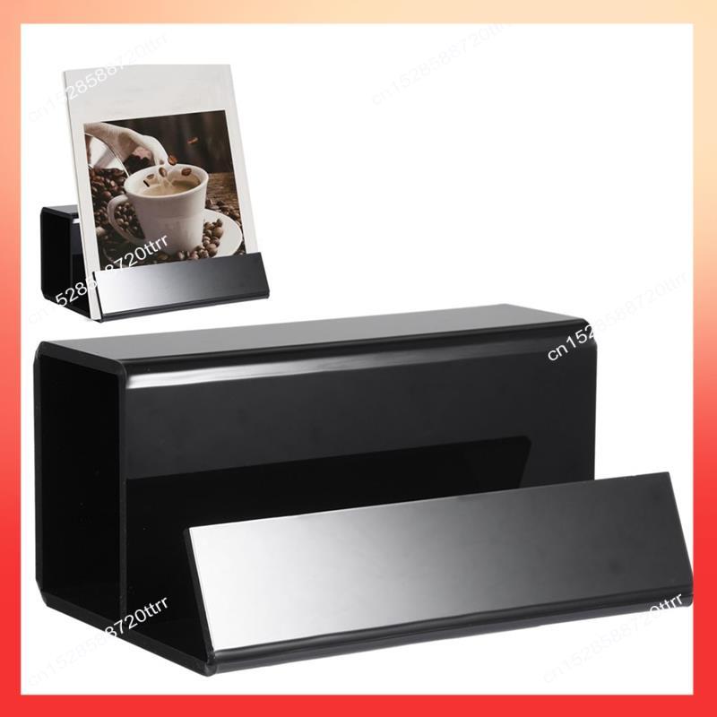 ABNR Black Vinyl Record Stand Acrylic Vinyl Record Holder Set Kit For Albums & Record Decor For Viny