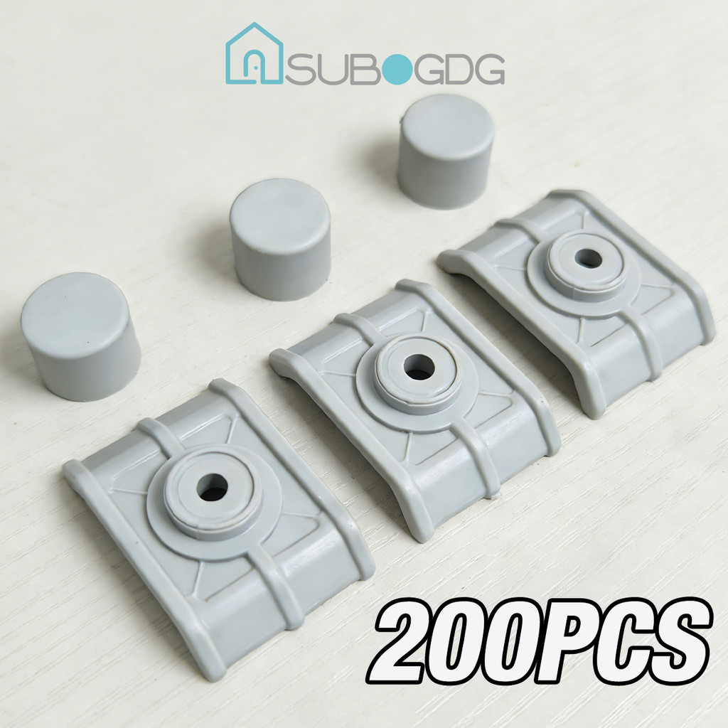 SUBOGDG 200Pcs Weather Atap Upvc Roofseal Persegi / Roof Seal Atap UPVC Penutup Weather Roofseal Kot