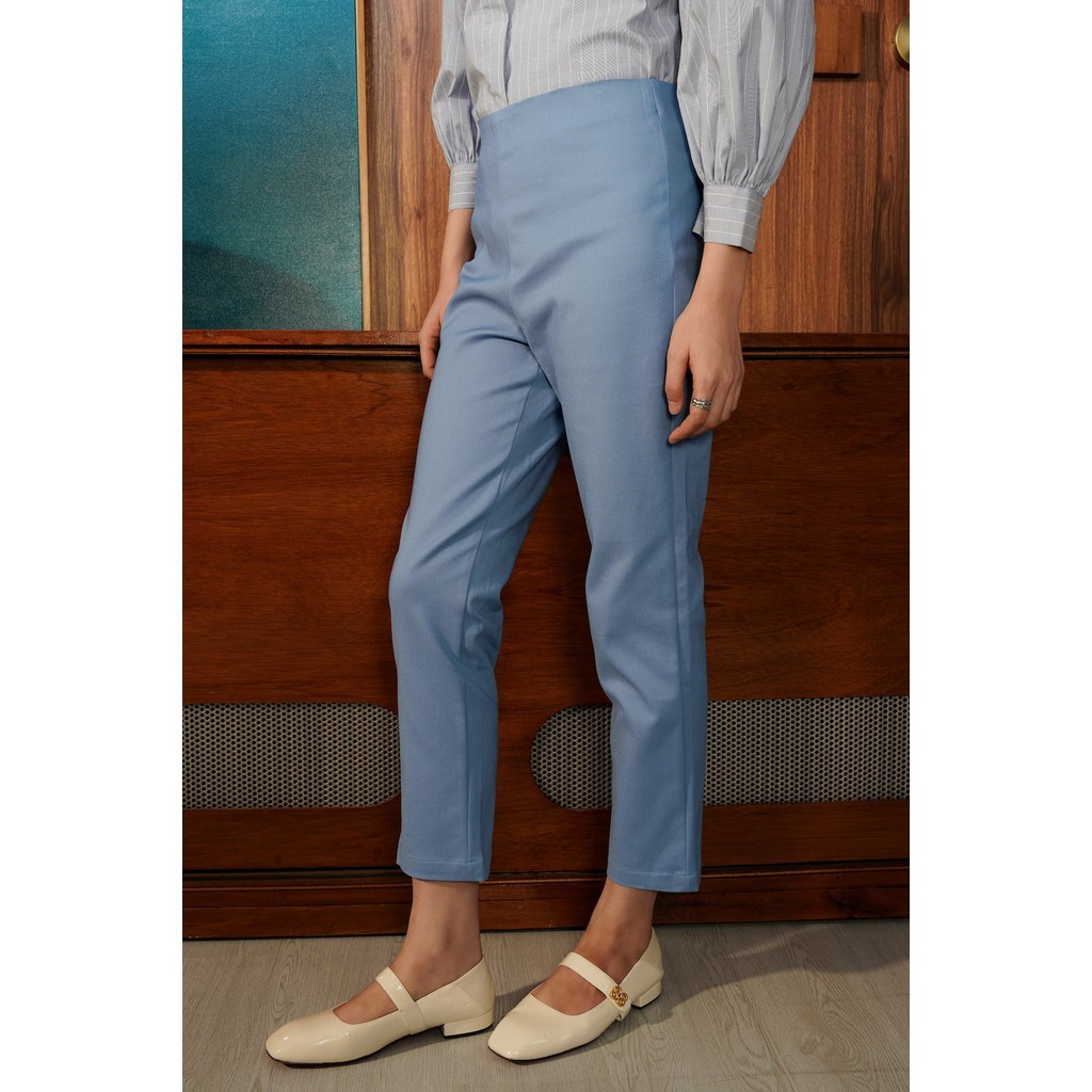 Benang Jarum - High Waist Ankle Pants - Denim