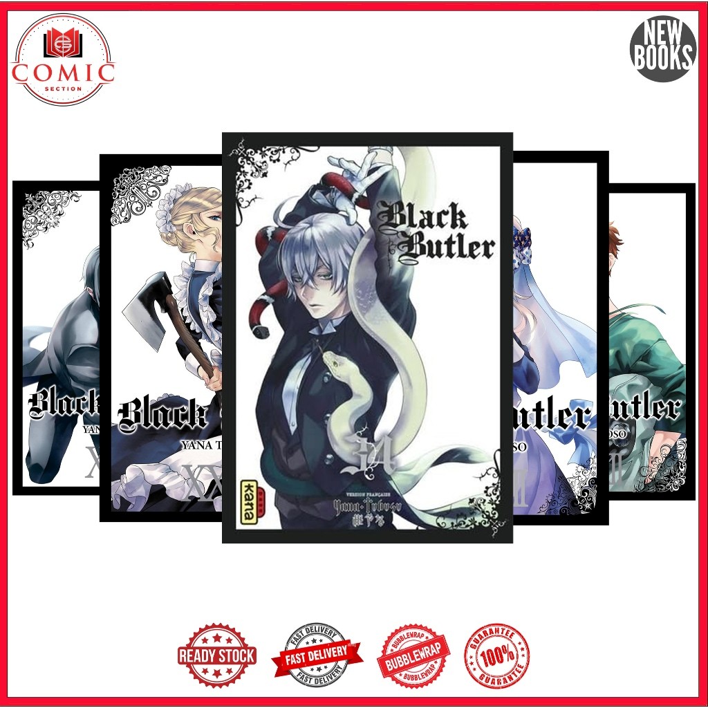 Black Butler Manga (33 Book series) (English)