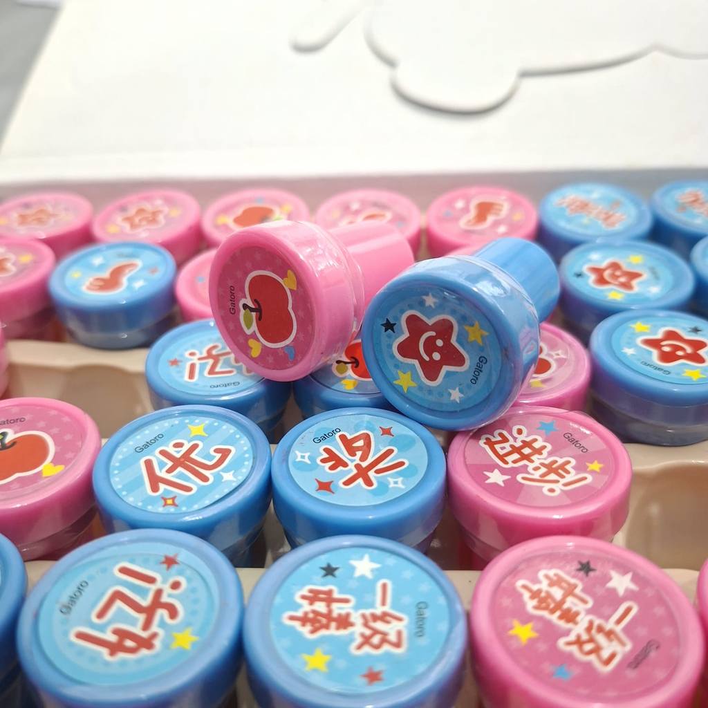 Stempel Fancy Type Bulat Mainan Anak Stampel Stamp Character Stampel 2049