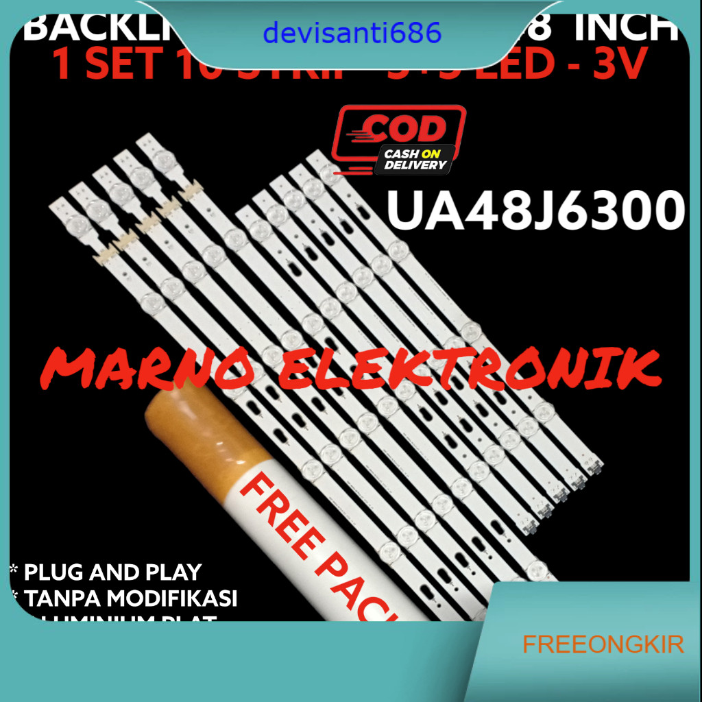 BACKLIGHT SAMSUNG 40 INCH UA48J6300 UA 48J6300 UA-48J6300 ASLI ORI ORIGINAL