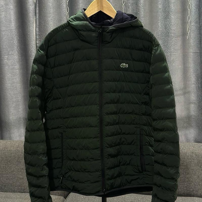 Lacoste Lightweight Foldable Hooded Puffer Down Jacket