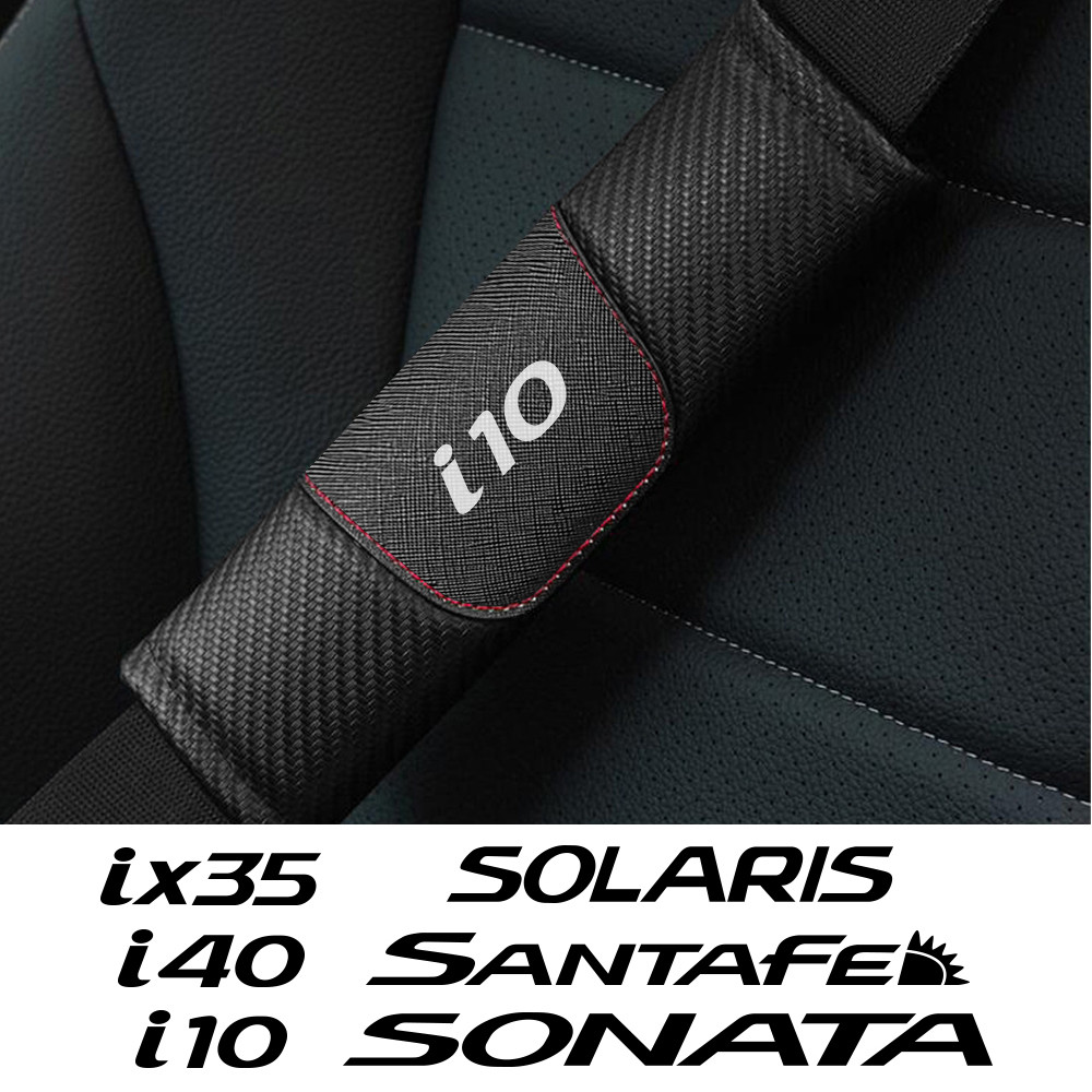 Untuk Hyundai Ix35 I30 Ix20 I20 I10 I40 Solaris Sonata Santafe GDI 2PCS Sarung Sabuk Pengaman Mobil 