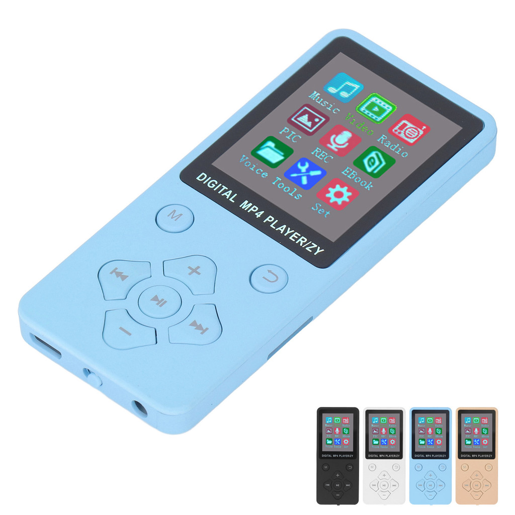 MP3 MP4 Player Bluetooth 5.0 Super Thin 1.8 In Color Screen 128G Expandable Memory Portable Video Mu
