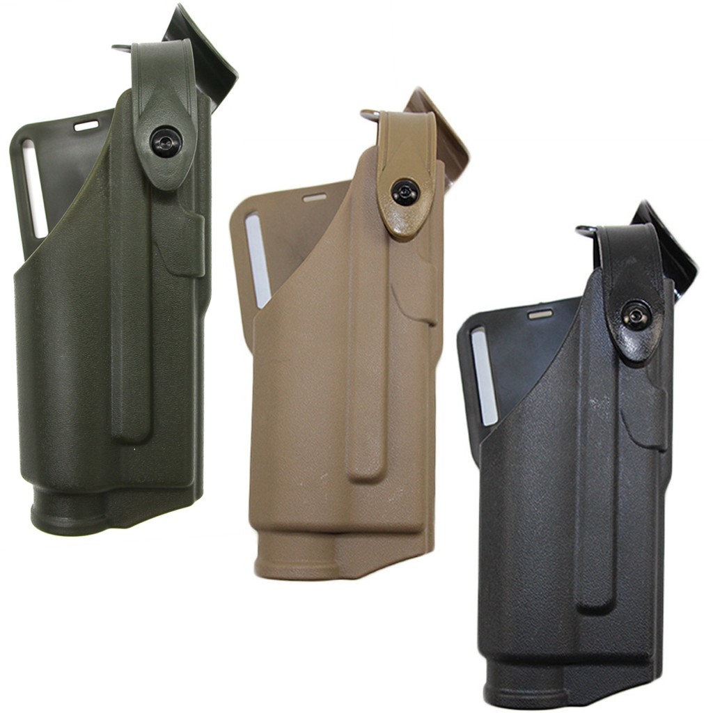 ilitary Tactical Gun Holser for Glock 17 19 Pistol Airsoft Belt Holster Flashlight Bearing Holster C