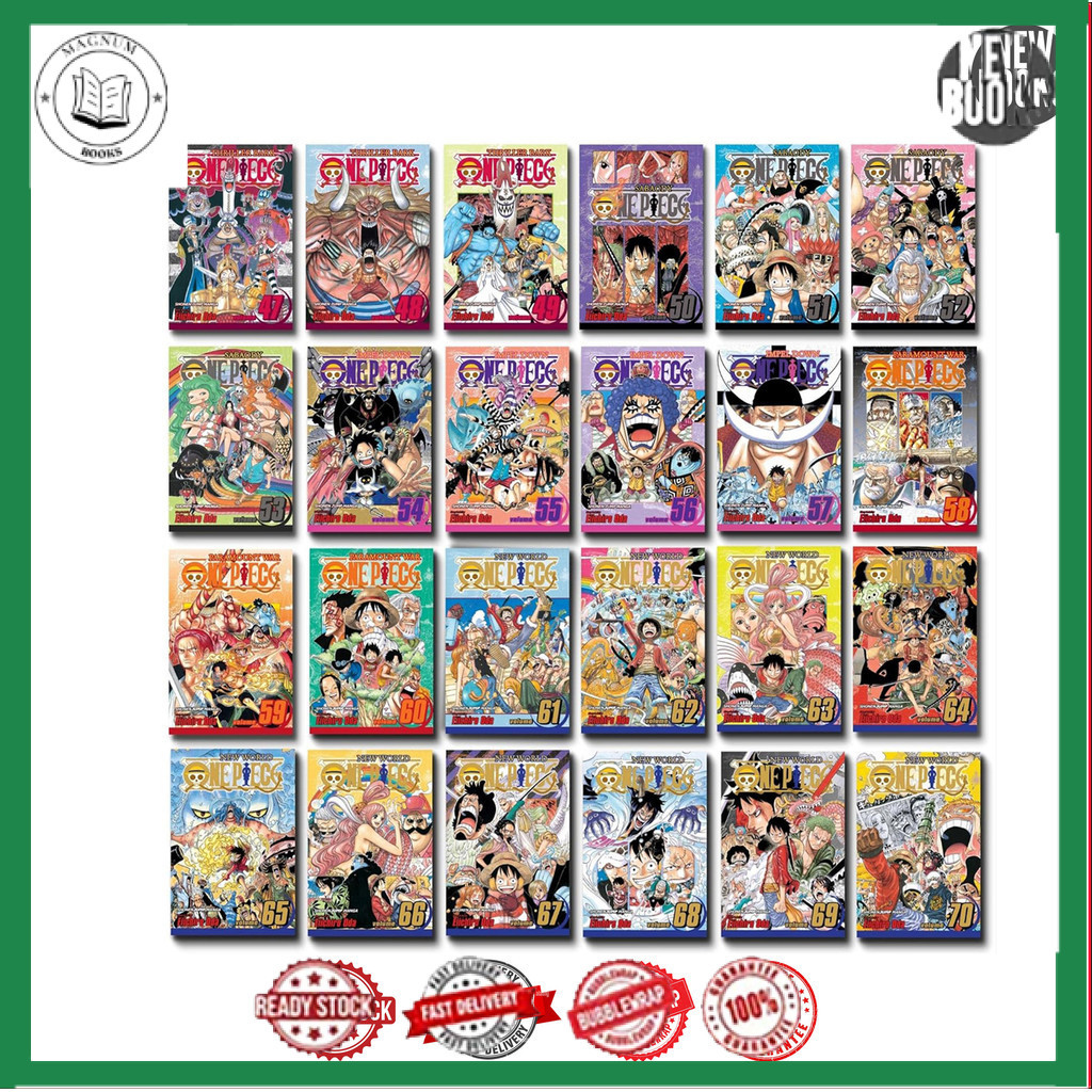 One Piece manga, Vol.1-100 (English Version)
