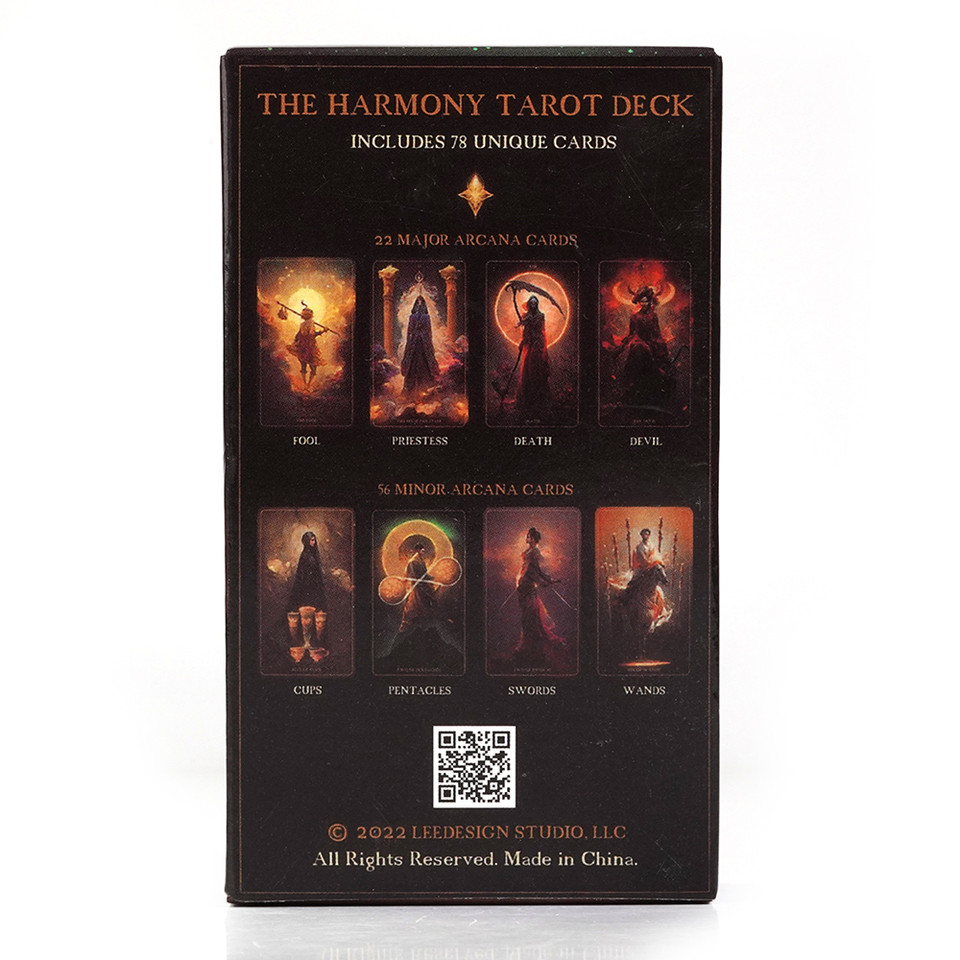 New The Harmony Tarot Deck 78 Uniquely Design Cards Created By Harmonizing The Two Worlds of AI and 